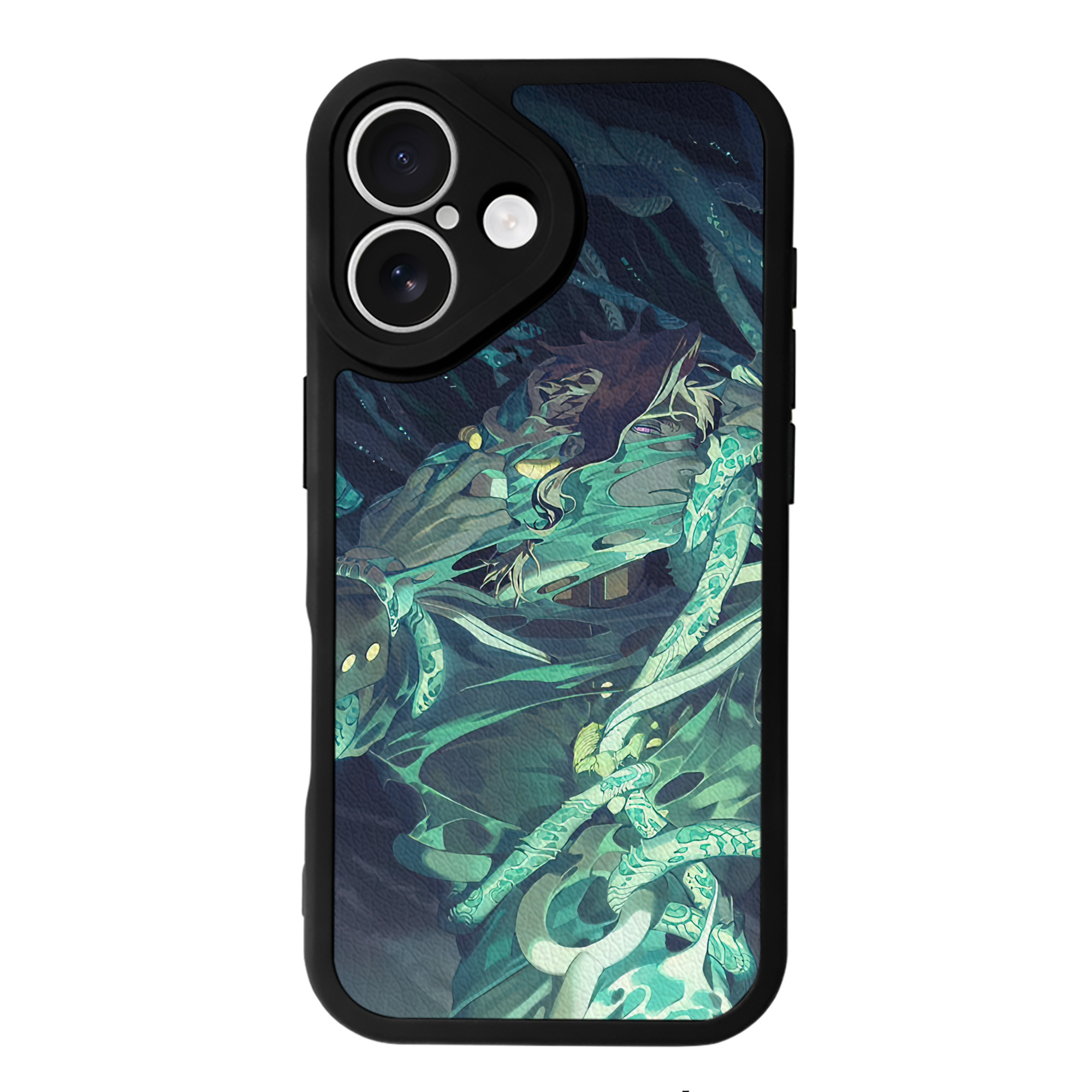 （画像用） ジョジョの奇妙な冒険 JoJo's Bizarre Adventure 【iPhone 16シリーズ対応】シリコンスマホケース（レザー調） 材質：シリコン